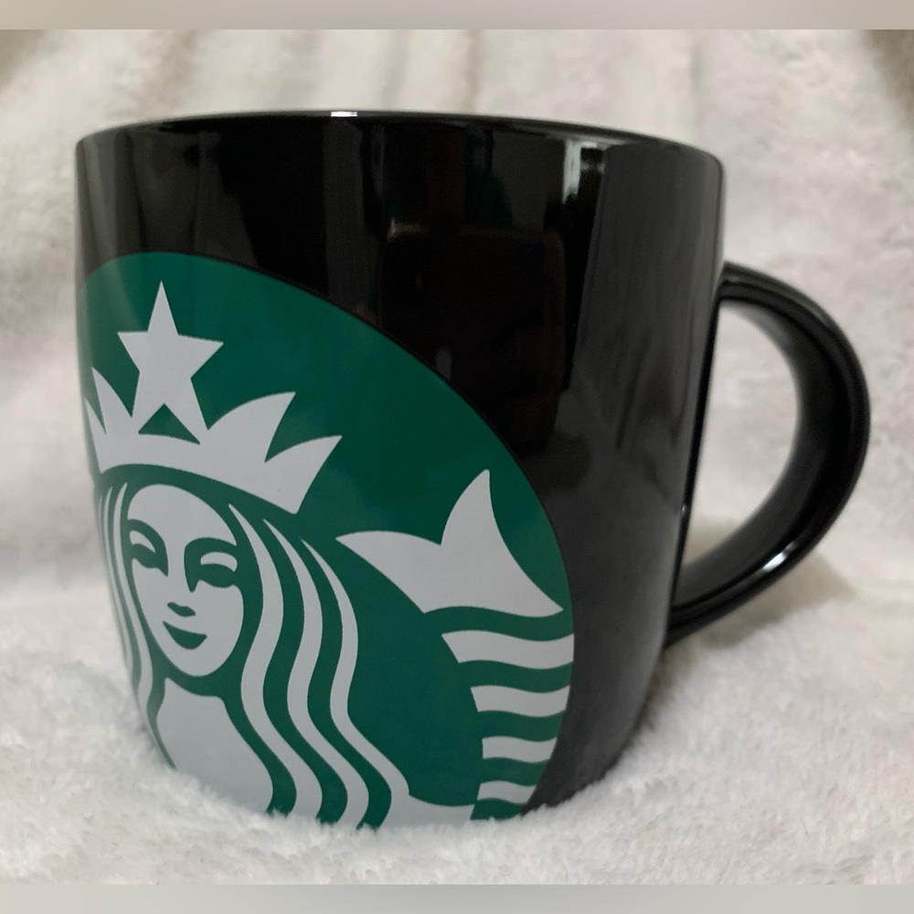 Black 14oz Starbucks Ceramic Mug